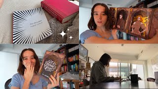 unboxing special editions & write a final exam with me | a READING VLOG