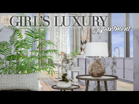 GIRL’S LUXURY APARTMENT Sims 4 CC Speed Build DOWNLOAD LINK (TRAYCCCC LINKS)