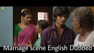 Tamil movie english dubbed  || VADA CHENNAI MARRIAGE SCENE ENGLISH DUBBED😂