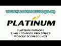 platinum karaoke tj 40 sd 6000 pro series videoke scoresounds 80 89