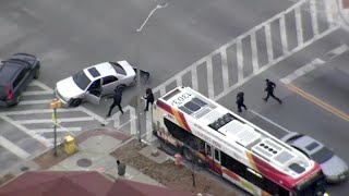 Baltimore police chase seen on dramatic video