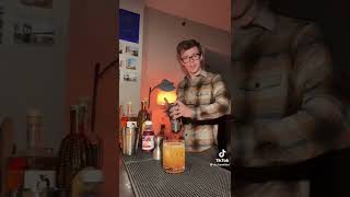 Nic makes a drink