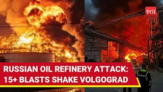 ‘15+ Explosions For 45 Mins’: Fire Erupts At Russian Oil Depot After Ukraine Rains Long-Range Drones