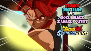 DB Sparking Zero | Future Trunks (SSG Rage) Vs Goku Black (Zamasu Outfit)