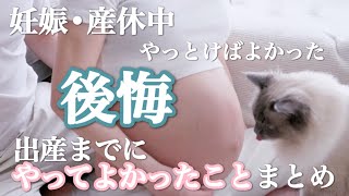 【妊娠中振り返り】やっておけばよかった後悔/やっといてよかったまとめ/産休中過ごし方【出産準備】【プレママさん必見】