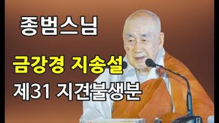 종범스님(2022.12. 4)-금강경 지송설 제31 지견불생분