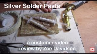 Cooksongold Silver Solder Paste Review by Zoe Davidson