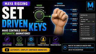 Set Driven Keys Explained in Maya | Beginner Rigging Tutorial