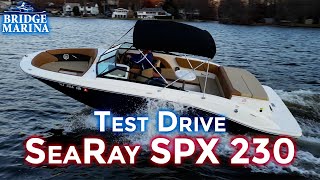 SeaRay 230 SPX with a 250 HP Mercury Engine (with Bonus Drone Footage): Boat Review and Test Drive