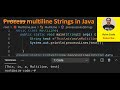How to process multiline Strings in Java