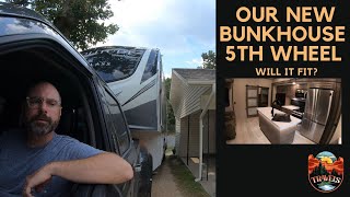 Our New Bunkhouse 5TH Wheel | Backing In At Home