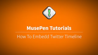 MusePen.com :How to embed or insert a twitter timeline in Adobe Muse Page