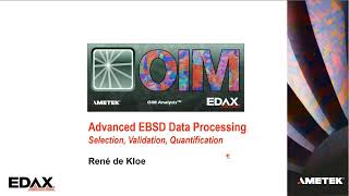 Advanced Data Processing - Selection, Validation, Quantification