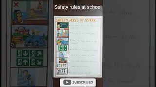 Safety rules at school . October 16, 2024