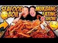 Giant King Crab Seafood Boil + Giant Shrimp + Snow Crab + Mussels + Sausage Mukbang 먹방 Eating Show!