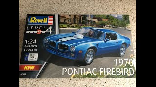 Unboxing the Revell 1970 Pontiac Firebird 1/24 Scale Kit