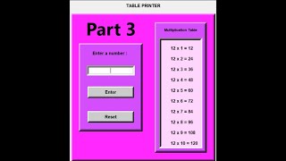 Made a Table Printing software in python using GUI | Part 3