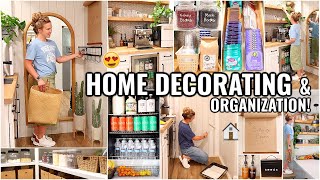 HOME DECORATING & ORGANIZATION IDEAS!!😍 ORGANIZE WITH ME | DECLUTTERING AND ORGA