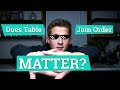 Does SQL table join order matter?