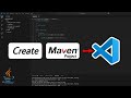 How to create maven project in vs code | visual studio code maven project creation | #srn