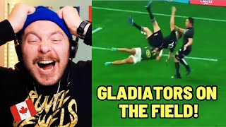 NHL Hockey Fan Reacts to The MOST BRUTAL Rugby Hits, Biggest Tackles \u0026 Crazy Skills