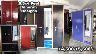 6.5×4 feet, 3 door latest almirah designs