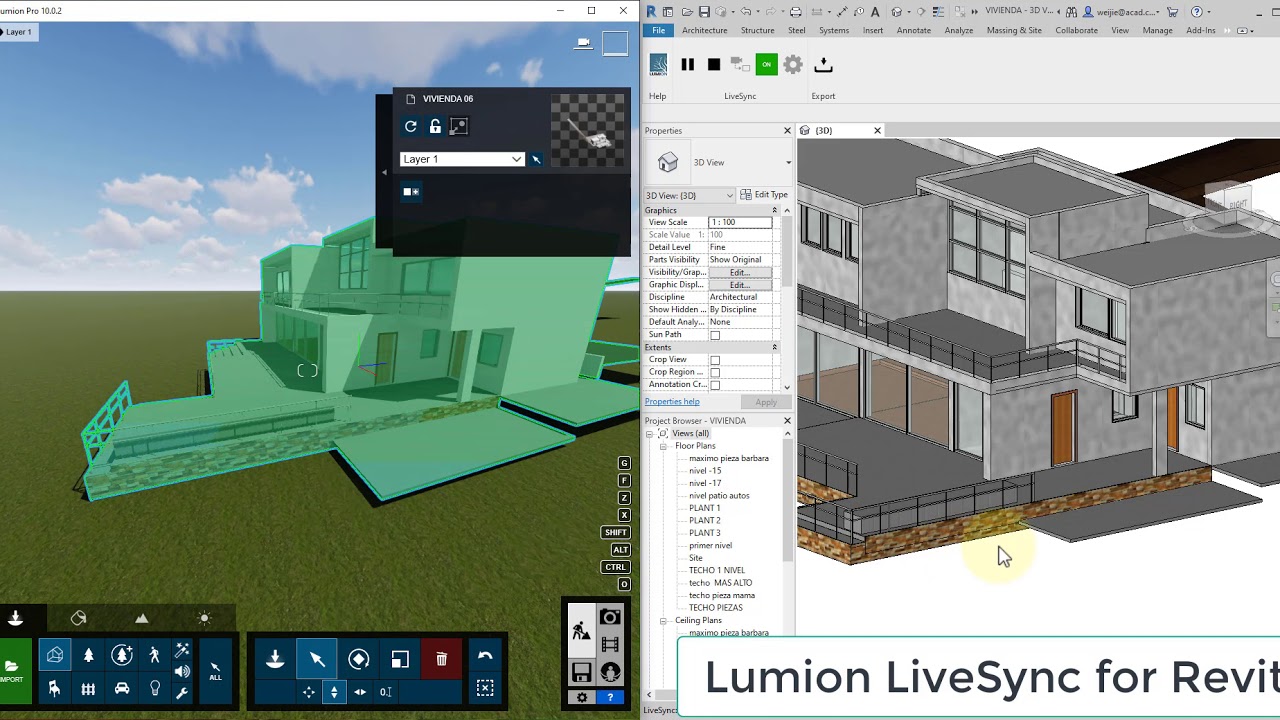 Lumion LiveSync For Revit - YouTube