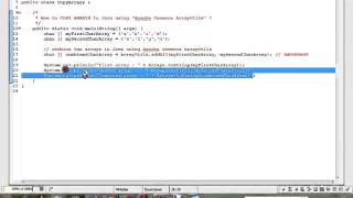 HOW TO COPY ARRAYS IN JAVA USING APACHE COMMONS ARRAYUTILS