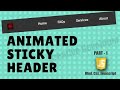 How To Make Sticky Header Using Javascript || Javascript Tutorial || Javascript Course || Html Css