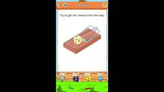 Braindom 2 Level 67 Try to get the cheese from the trap Answers and Solutions