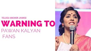 Jhansi Warning to Pawan Kalyan fans |Vangaveeti Movie Audio Launch || Ram Gopal Varma| NH9 News