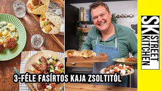 3-féle fasírtos 🧆 kaja Zsoltitól 🌯