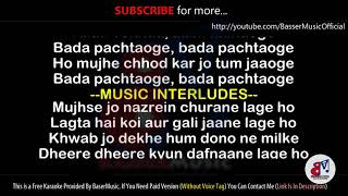 Arijit Singh - Pachtaoge - HQ KARAOKE || Cover Track