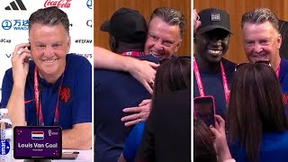 'I'll give you a big fat hug!' | Louis van Gaal to journalist that told him he was a huge fan