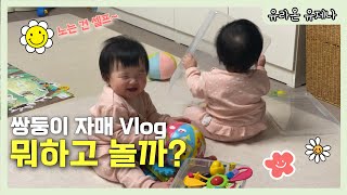 쌍둥이 자매 Vlog. 10개월 아기들 셀프로 뭐하고 놀까? #아기 #baby #10개월아기 #쌍둥이 #cute #twins #아기놀이