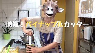 【キキリン🦒動画】パイナップルカッター（ＯＸＯパイナップルスライサー）