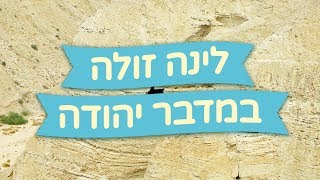 לינה זולה במדבר יהודה