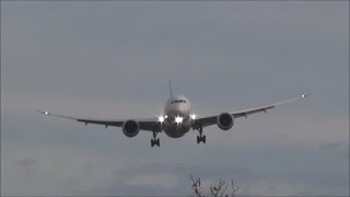 ・台風18号・横風着陸振られて大変そう❣アエロメヒコ B787 N907AM Rwy16R 成田空港 nrthhh