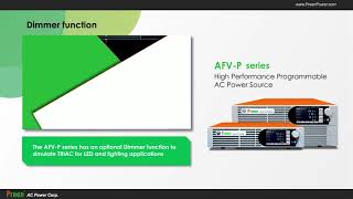 Preen AFV P High Performance Programmable AC Power Supply-Features