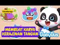 MEMBUAT KERAJINAN TANGAN YANG BAGUS DAN UNIK BERSAMA KIKI PANDA | KARTUN ANAK | BABYBUS INDONESIA