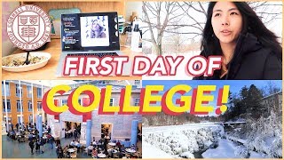❄️FIRST DAY OF COLLEGE VLOG: Spring 2019!! Cornell University (Freshman Year)🐻 | Katie Tracy