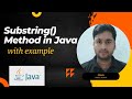 String subString() Method Use with example