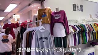 Guangzhou south city clothing wholesale market, winter clothing begun to clear, spring clothing sale