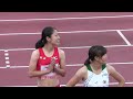 track and field w 100m final 福島千里 陸上千葉国体2010 1002