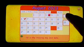 Starfall: The "August 25, 2023" Calender