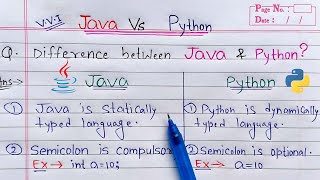 Difference Between Java and Python | JAVA Vs PYTHON ( हिन्दी में ) | Learn Coding