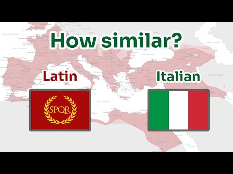 How similar is Italian to Latin?