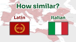 How similar are Italian and Latin?