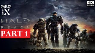 HALO REACH Gameplay Walkthrough Part 1 [4K 60FPS XBOX SERIES X] - No Commentary