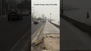 Srinagar Snowfall Today 27 December 2024 #viralvideo #trending #kashmir